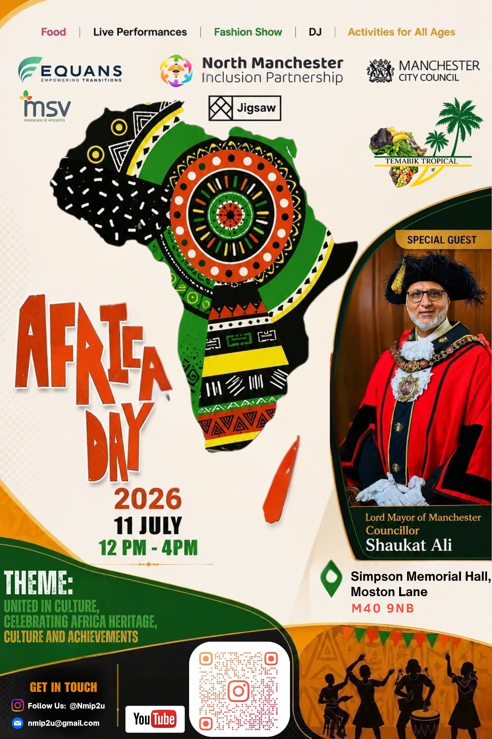 Attendees gathered at Africa Day celebration