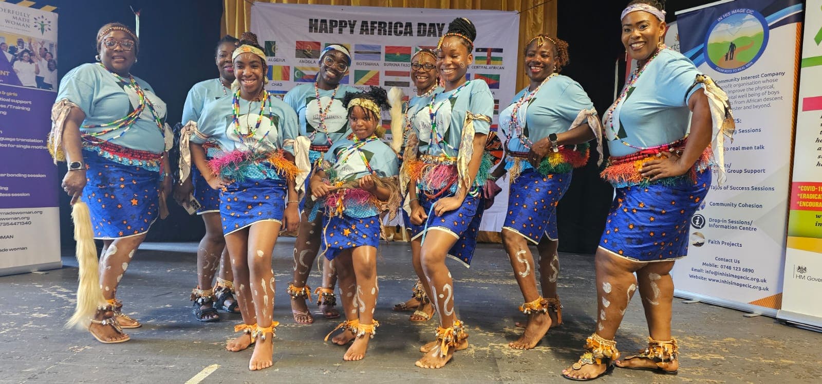 Panoramic gathering and celebration at Africa Day