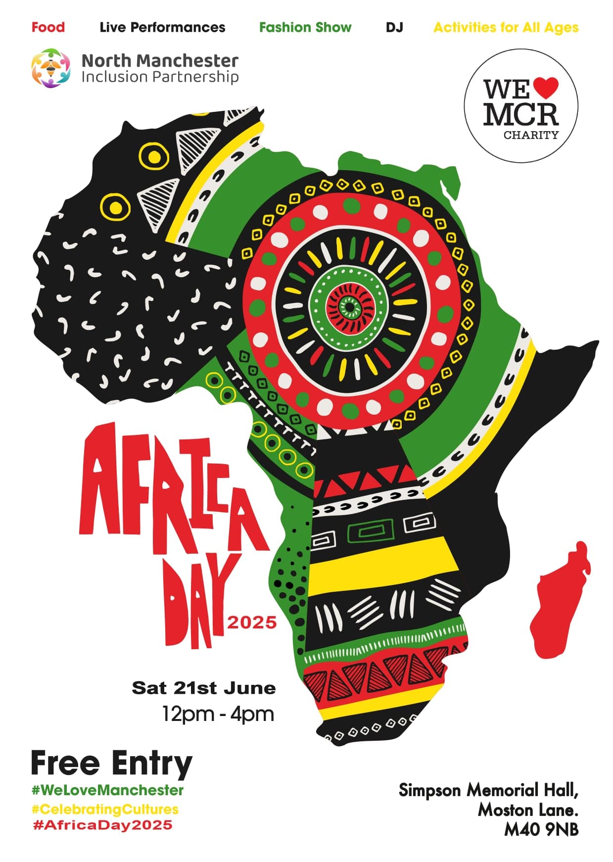 Community members celebrating together at Africa Day