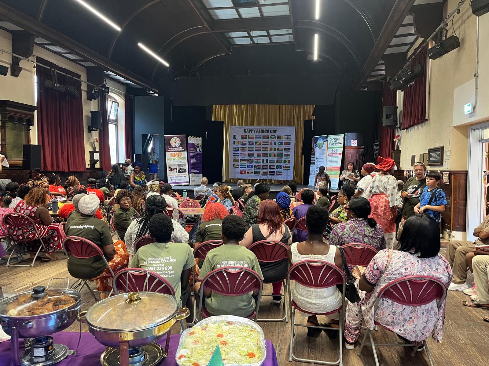 Participants and volunteers at Africa Day
